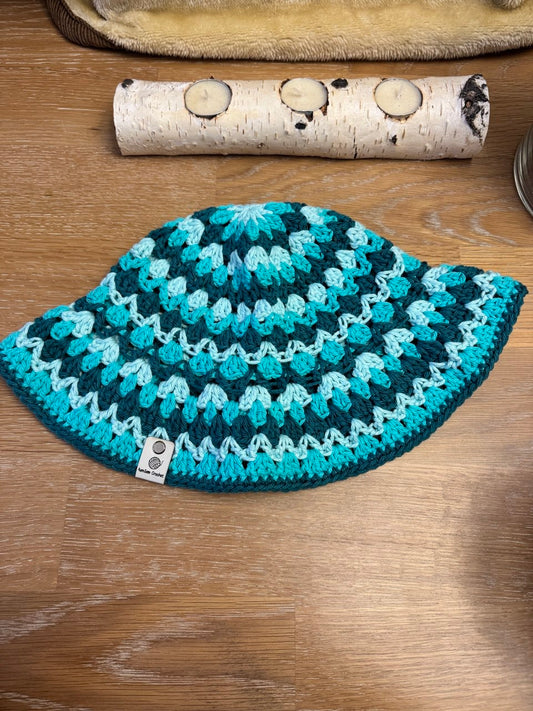 Bucket Hat - Blue Stripes