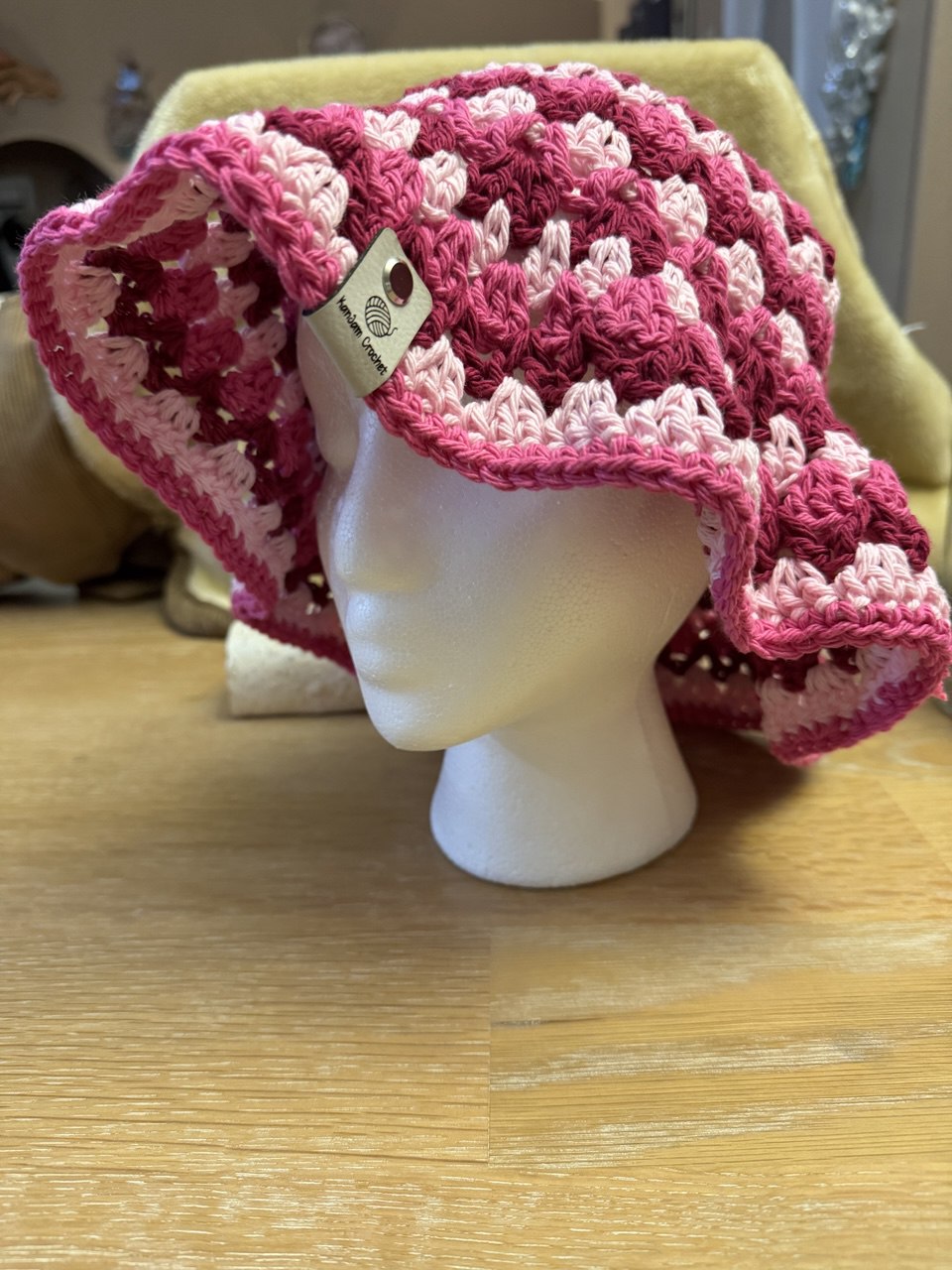 Bucket Hat - Pink Stripe