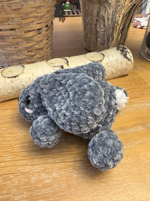 Bunny - Grey with White Fuzzy Tail