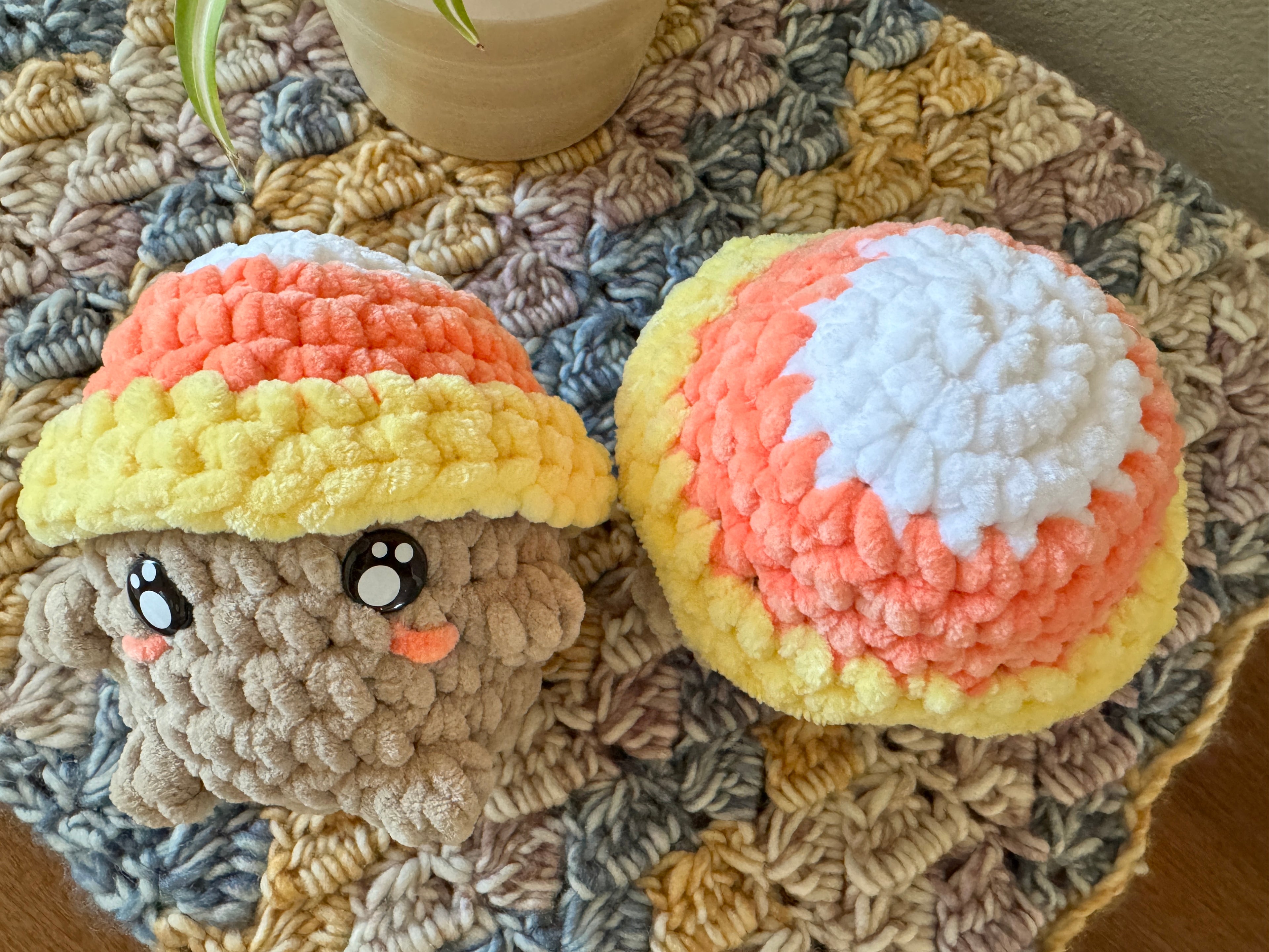 Mushroom Boy - Candy corn hat