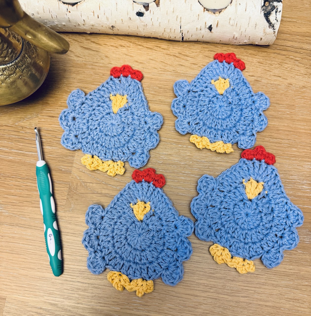 Coasters: Chicken Coasters - Set of 4