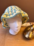 Bucket Hat - Sage and yellow