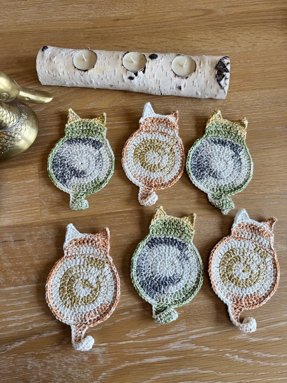 Coasters: Cotton Cat Coasters - Set of 6