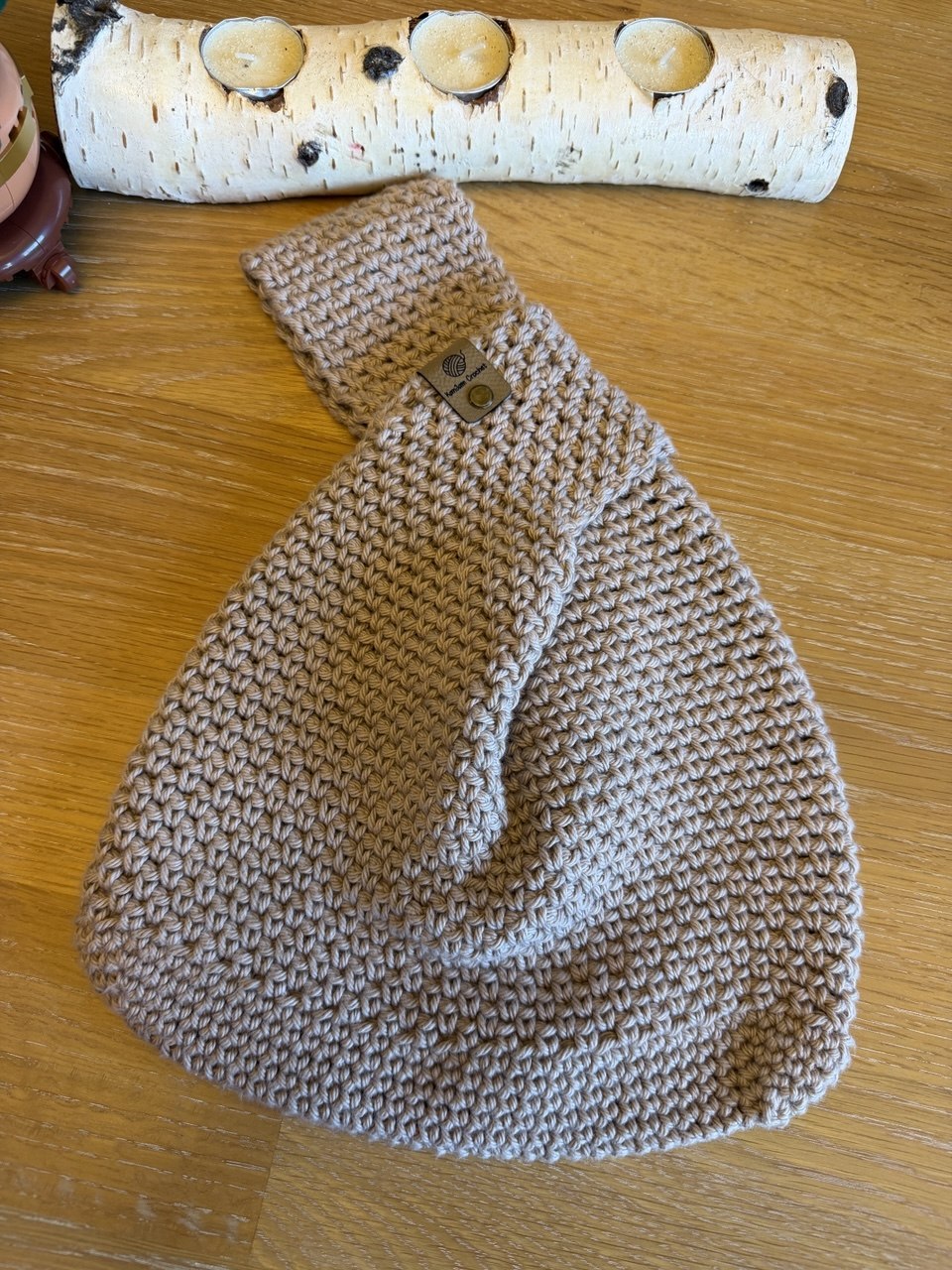 Japanese Knot Bag - Brown Stone