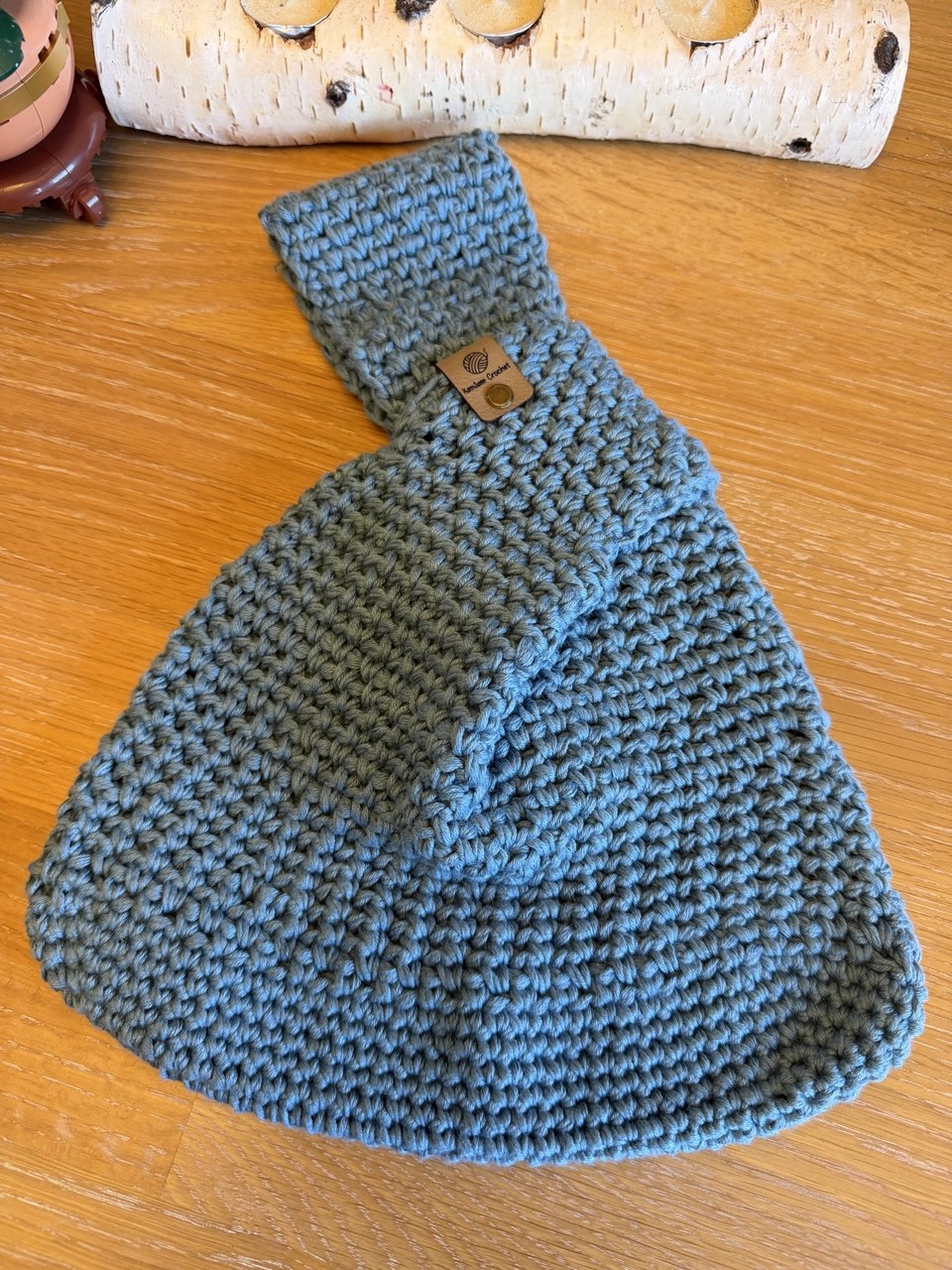 Japanese Knot Bag - Denim Blue