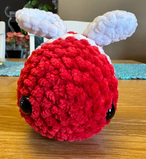 Bee - Red and White for Valentine's Day