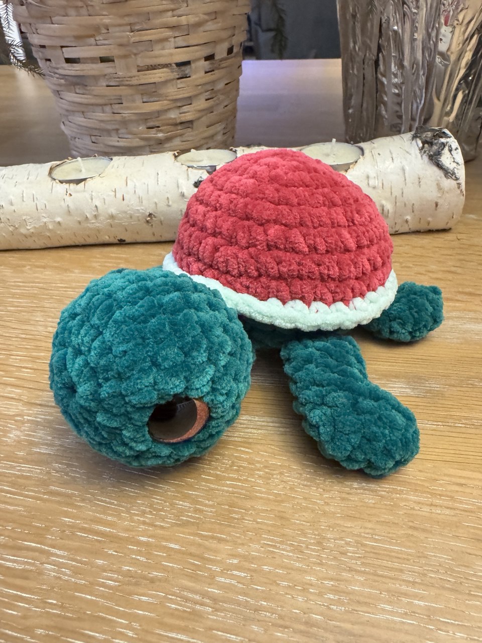 Turtle - Dark Green and Berry Shell