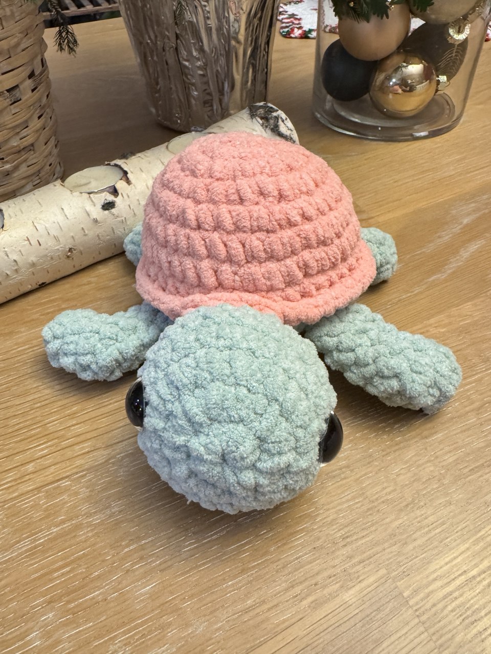 Turtle - Light Green and Pink