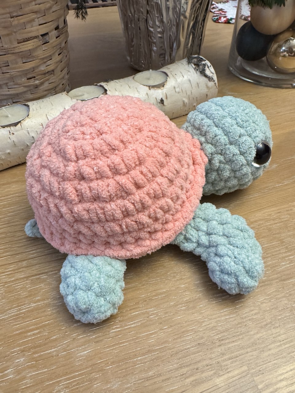 Turtle - Light Green and Pink